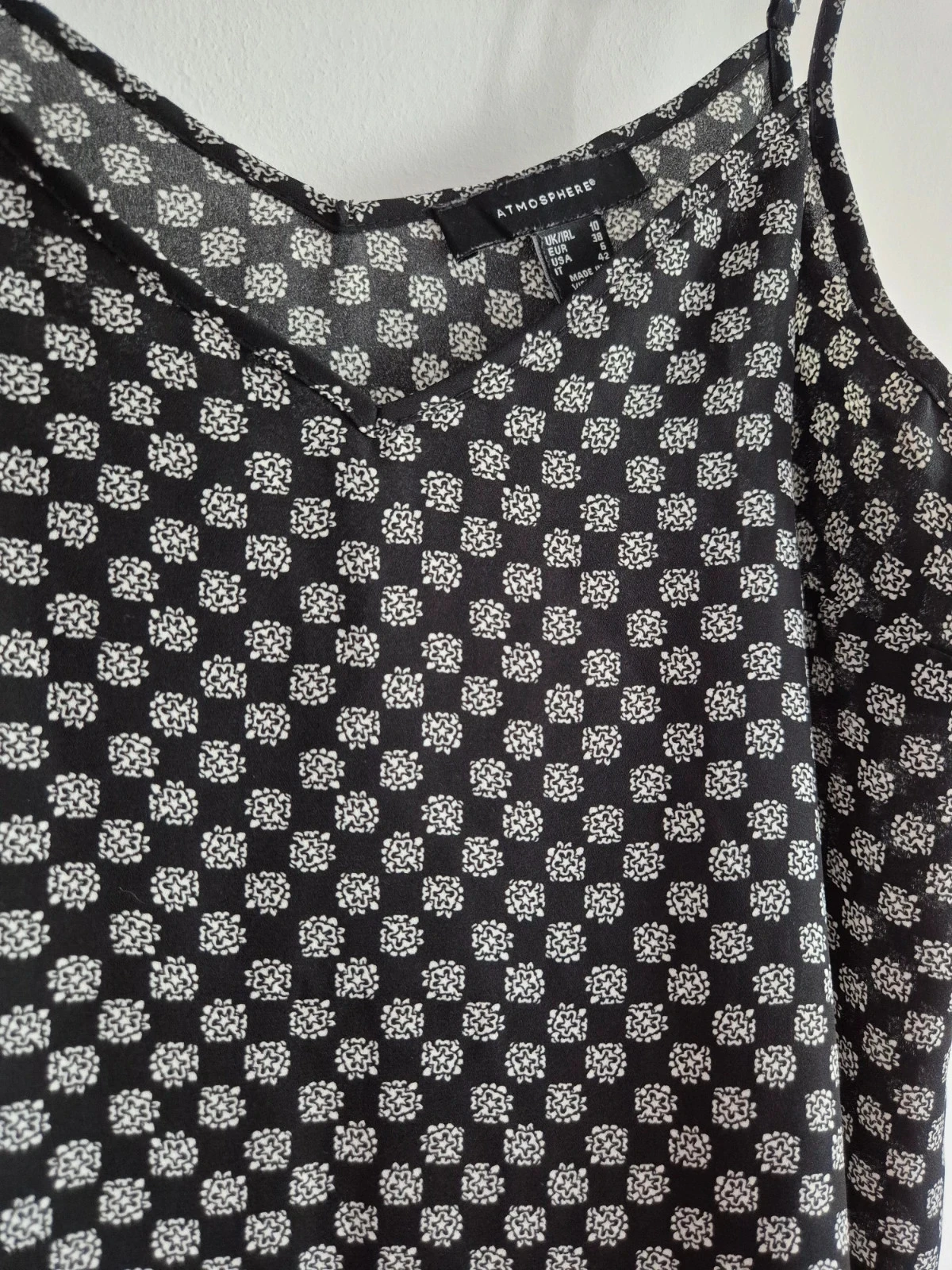 Top à bretelles primark noir et blanc 38 – photo 3